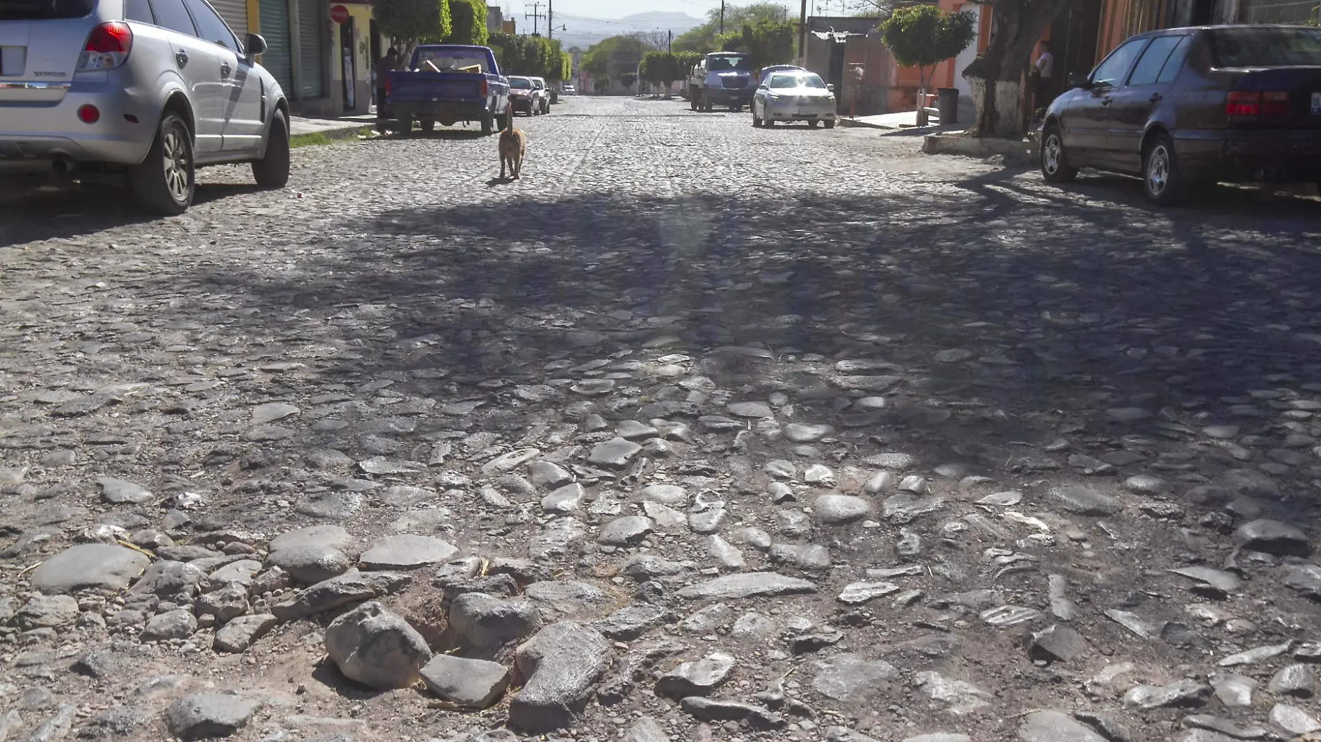 Habitantes refirieron que es urgente que se rehabilite la calle Lázaro Cárdenas.